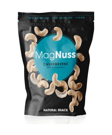 Magnuss Cashew Nuts | Roasted & Salted | 6x200g | Crunchy Vegan Snack | High-Quality Source of Magnesium Phosphorus & Vitamin E - Buy Online on GoSupps.com