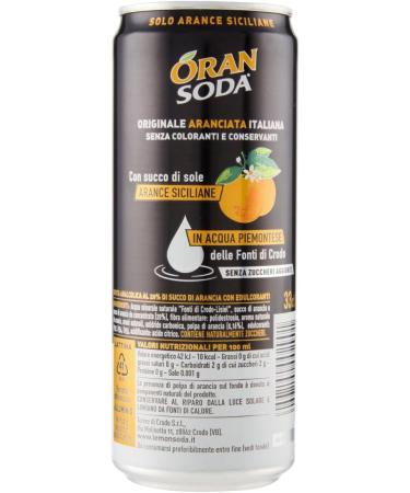  Zia Rosa Oransoda Zero Orange Lemonade Refreshing Drinks No Sugar Added 13 cl + Zia Rosa DOP Pomodoro San Marzano Campania Tomato 400g Box - Buy Online on GoSupps.com