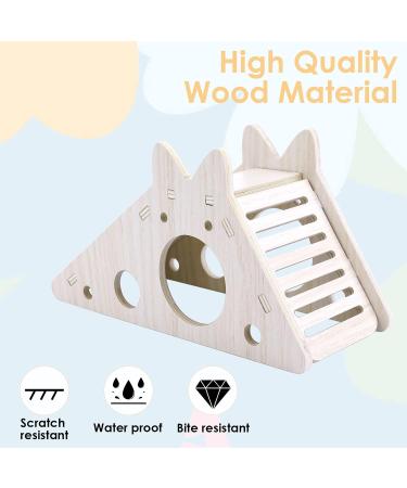 Molain Wooden Hamster House with Ladder & Slide | DIY Small Animal Activity Toys & Accessories - Buy Online on GoSupps.com