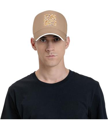 YYHWHJDE Cookies Food Chocolate Chip Biscuits Pattern Unisex Baseball Cap Black : Breathable Light Natural One Size - Buy Online on GoSupps.com