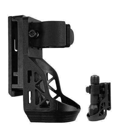 Black flashlight holder PVC flashlight holster suitable for flashlights with a diameter of 2.5-3 cm holster bag plastics holster bag PVC Holster flashlight (black) - Buy Online on GoSupps.com
