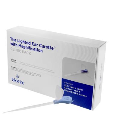 Bionix - Lighted Ear Curette Clinic Variety Pack Earwax Removal Kit Helps Remove Wax Buildup for Safe Earwax Removal Convenient & Easy to Use Flexible Ideal for Healthcare Providers Single-Use