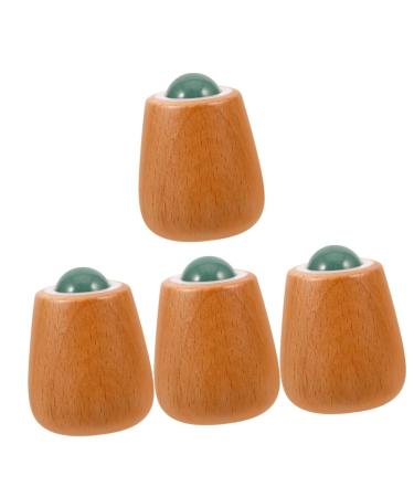 Beaupretty 4 pieces facial massage device Eye face Beauty massage device portable facial scooter Face massage tools Massage roller Face roller Tools Jade Masaager Jade 5.50x4.00cmx4pcs MULTIX4STK