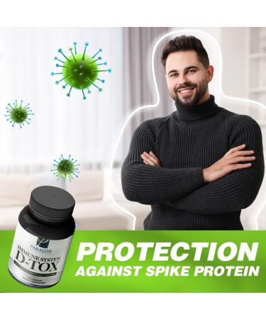 Spike Protein Removal - Original Spike Detox Formula with Nattokinase, Bromelain & Curcumin - 3-in-1 Immune System Supplement - Non-GMO, Vegan, Gluten-Free, Made in USA - 120 Capsules (30 Day Supply) - Buy Online on GoSupps.com