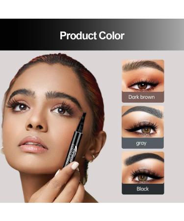 4-Head Split Waterproof Long-lasting Eyebrow Pencil 2024 New 3D Microblading Eyebrow Pen Eye Brow Pencils with 4 Tip Creates Natural Looking Brows Eye Eyebrow Makeup Eyebrow Pen (3PC Colorful) - Buy Online on GoSupps.com