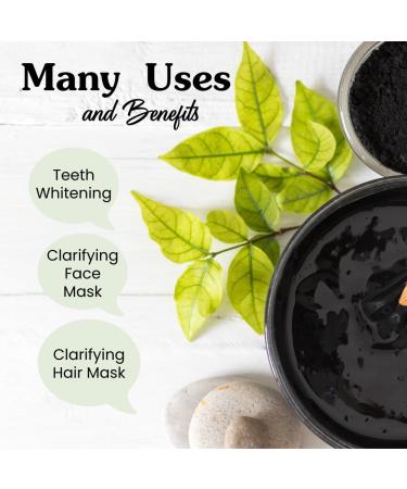 Clearly Glow Teeth Whitening Activated Coconut Charcoal Powder | Pure Natural Food Grade Non GMO Made in USA | Whiten Teeth Naturally (3 Months Supply (25g)) 0.88 Ounce (Pack of 1) - Buy Online on GoSupps.com