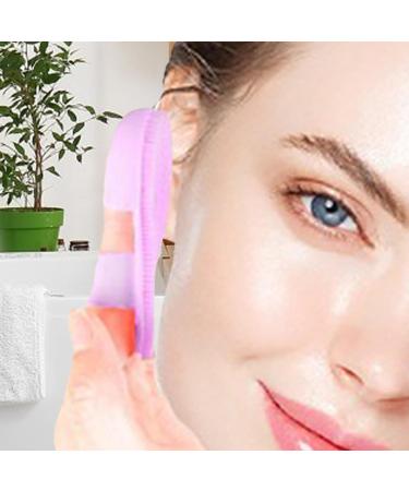 Face Scrubber Brush - Finger Handle Face Silicone Scrubber Small Brush - Soft Bristles Ergonomic Grip Everyday Face Scrubber for Dormitory Bathroom Purple - Buy Online on GoSupps.com