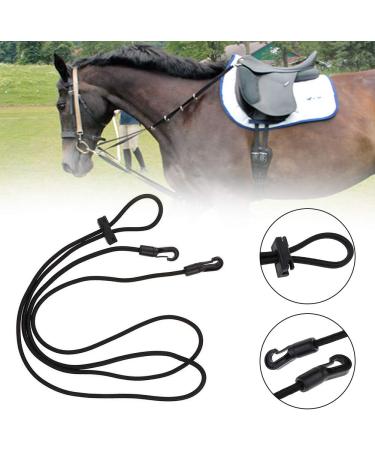 3m Adjustable Riding Neck Stretcher Headcollar - Black | Horse Training Aid - Buy Online on GoSupps.com