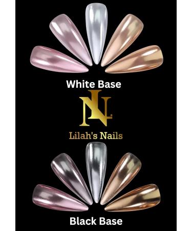 Light Green Chrome Mirror Nail Powder LILAH'S NAILS. Metallic Nail Art Pigment Powder Set Shiny Nail Glitter Powder with Magic Mirror Effect for Nail Art Design Decoration. - Buy Online on GoSupps.com