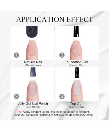 SAVILAND Milky White Gel Nail Polish - Long Lasting Quick Dry Jelly Gel Polish for DIY Manicure - 0.34 Fl Oz - Buy Online on GoSupps.com