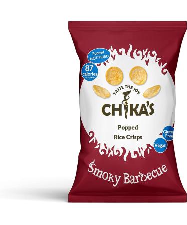 Chika s Rice Crisps Variety Pack - Salt & Vinegar BBQ Sweet Chilli Sour Cream & Onion Healthy Vegan Snack (80g x 8) - 2 of Each Flavour - Buy Online on GoSupps.com
