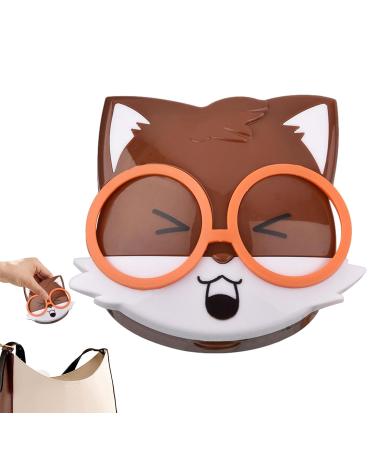 Buy Wobblo Travel Case for Contact Lenses - Cute Animal Motifs | Portable Organizer for Lenses - Ideal Storage Container in Mild Coffee - Buy Online on GoSupps.com