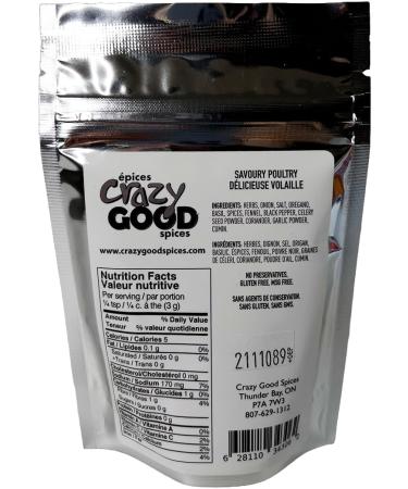 Crazy Good Spices Natural Essential Pack Certified Gluten Free From Natural Ingredients - 1 Count - Savoury Poultry - Volaille Sal e - Buy Online on GoSupps.com