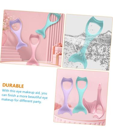VINTORKY Mascara Brush Eyelash Brush Eyeshadow Eye Shadow Silicone Upper and Lower Mascara Applicator Lady Tools Rat Mask Female Eye Tool Make up Tools for Women Marscara Aid Tool 15X5.7CM Blue - Buy Online on GoSupps.com
