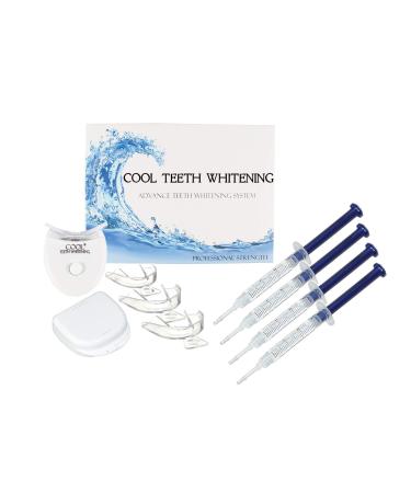 Cool Teeth Whitening Kit 44 Carbamide Peroxide 4 Gel Tubes 2 Trays Case Guide Accelerator Light Included