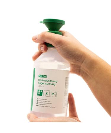 Buy 250ml Eye Rinsing Saline Solution - Sterile NACL 0.9% Eye Wash Flap & Shower for Safe Eye Flush - Buy Online on GoSupps.com