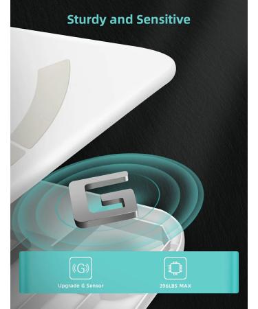 Smart Body Fat Scale with BMI Calculation - Digital Bathroom Weight Scale for Body Composition Analysis - Syncs with Smartphone App via Bluetooth - 396 lbs Capacity - White - Buy Online on GoSupps.com