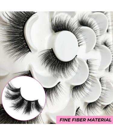Buy 10 Pairs Silk False Eyelashes | Multi-Layered Natural Look | Soft & Comfortable | International Shipping Available - Buy Online on GoSupps.com