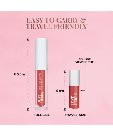 Jus t Herb.s Ayurvedic Liquid Lipstick Kit - Set of 5 Long Lasting Hydrating & Lightweight Paraben & Silicon Free Shades (Brights & Pinks) - International Shipping Available - Buy Online on GoSupps.com