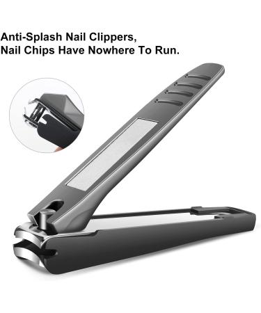 Large Nail Clippers Set (5Pcs) - Sharp Toenail and Fingernail Clippers for Thick Nails - Heavy Duty Clippers for Ingrown Toenails - Ideal for Adults, Seniors, Men, Women - Buy Online on GoSupps.com