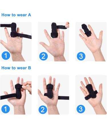 NICENEEDED Professional Trigger Finger Splint with Extra Strap - Adjustable Knuckle Brace for Straightening Curved & Locked Hands - Style 2 - Buy Online on GoSupps.com
