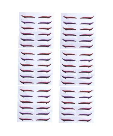 minkissy 36 Pairs Glitter Eyeliner Double Eyelid Stickers Self-adhesive Eyeliner Sticker Double Eyelid Tapes Eyeliner Stickers Eye Skin Sticker Invisible Eye Line Strips Eye Makeup Tools