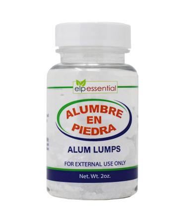 ELP ESSENTIAL Alum Lumps 2 oz - Natural Alumbre en Piedra for Skin Care - Buy Online on GoSupps.com
