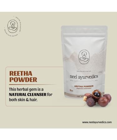 Neel Ayurvedics Reetha Powder | Aritha Powder | Sapindus mukorossi | Indian Soapberry Powder - 300 GM - Buy Online on GoSupps.com