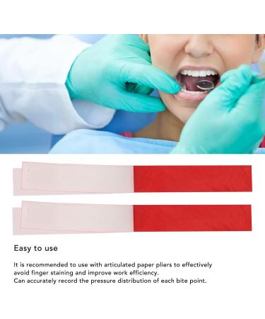 400 Pieces Red Dental Articulation Paper - Double-Sided Bisparate Strips for Contact Point Assessment - International Shipping Available - Buy Online on GoSupps.com