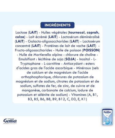 Laboratoire Gallia - Calisma 1st Age - Baby Milk Powder - Baby Milk from 0 to 6 Months - Palm Oil Free - From Birth - 75 Bottles - Pack of 3 x 830g - Buy Online on GoSupps.com
