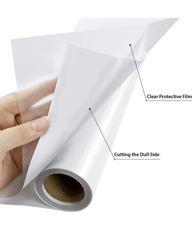 JANDJPACKAGING White Iron on Vinyl Roll 12x30FT - HTV Heat Transfer Vinyl for Cricut/Silhouette - Buy Online on GoSupps.com