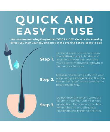 Folliboost Hair Growth Serum with Biotin & Natural Ingredients - 2 oz - Fight Hair Loss - Made in USA - Buy Online on GoSupps.com