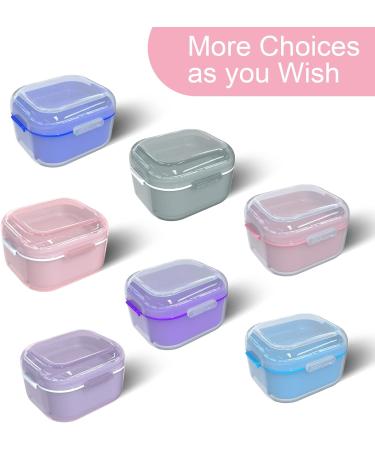 Argomax Pink Dentistry Prosthesis Box - Durable Denture Case with Sieve for Cleaning & Storage | Transparent Design - Buy Online on GoSupps.com