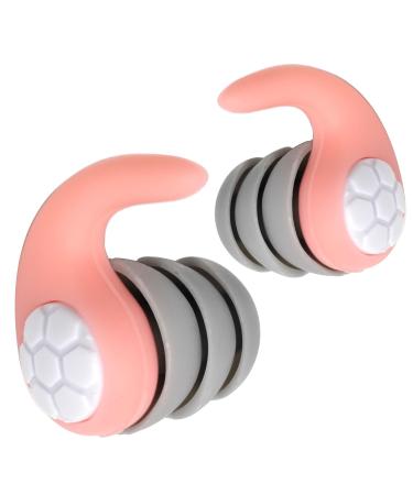 Ear Plugs for Sleeping Noise Cancelling eWish 40NRR Soft Silicone Reusable Earplugs for Noise Reduction Earplug Sound Blocking for Sleep Snoring Study Concerts (Pink) Pink One Size