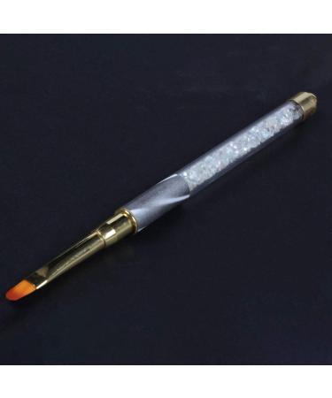 Panysilioer Nail Art Brush Pen Rhinestone Cat Acrylic Casting Painting Gel Nail Extension Manicure Liner Pen 03 3 # white stripes (round head) - Buy Online on GoSupps.com