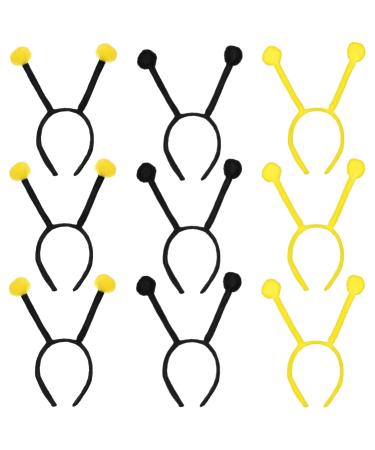 Frcolor antenna-headband for children bee tennis-libbons bee hair band ants-bee headband for festival party costume cosplay accessories (9 pieces)