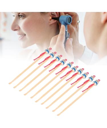 Kuuleyn 10 Pcs Bamboo Ear Cleaner Set - Cute Doll Design | Ear Cleaning Spoon with Goose Feather Wood Ear Pick | Chinese Ear Scraper Wax Removers for Adults & Children - Buy Online on GoSupps.com