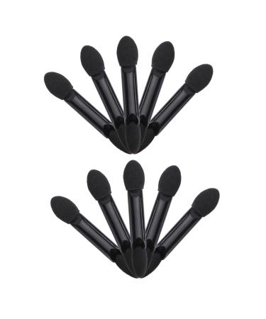HAPINARY 10pcs Eye Shadow Sponge Applicator Paupi re Eyeshadow Sponge Applicator Face Eyeshadow Brush Black