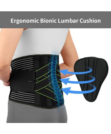 YAHA Back Support Belt for Lower Back Pain Relief - M Size (Waist 33-39) | Lumbar Brace for Work, Heavy Lifting, Herniated Disc, Sciatica, Scoliosis | Breathable with 7 Stays and Lumbar Pad - Buy Online on GoSupps.com