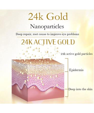 60pcs 24K Gold Eye Pads - Moisturizing Anti-Aging Gel Masks for Dark Circles Swelling & Fine Lines | Shop Now! - Buy Online on GoSupps.com