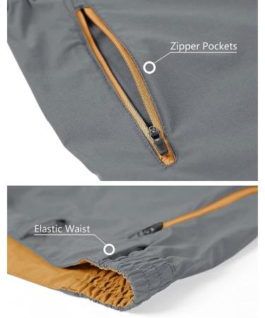 Men's Quick Dry Lightweight Hiking Cargo Capri Pants - Grey, Size 38 - Buy Online on GoSupps.com