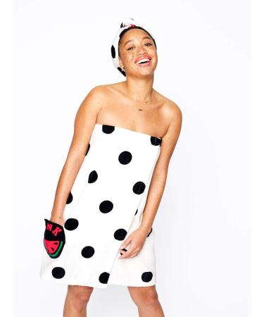 Victoria's Secret Pink Watermelon Polka Dot Body Wrap Towel Bath Shower Beach Cover Up (Watermelon Polka)