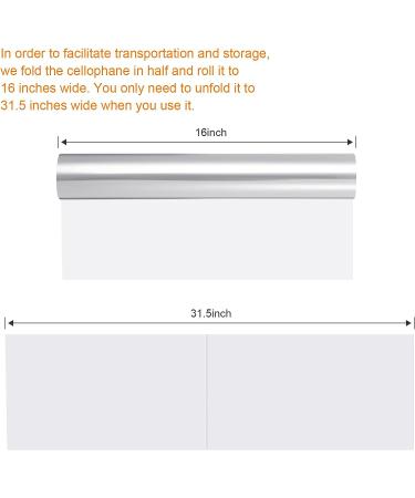 Zonon 31.5 Inch x 100 Ft Clear Cellophane Wrap Roll with 10 Rolls Colorful Curling Ribbon - Ideal for Flowers, Baskets, and Handicrafts - Buy Online on GoSupps.com