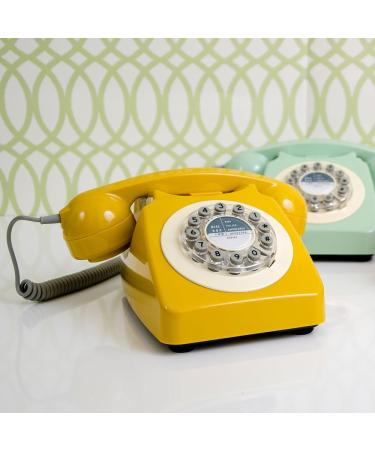 Wild and Wolf Retro Telephone 746 in English Mustard - Buy Online on GoSupps.com