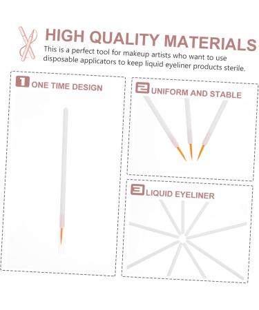 SKISUNO 100pcs Disposable Eyeliner Brush Makeup Brush Make up for Face Safe Eyeliner Applicator - Buy Online on GoSupps.com