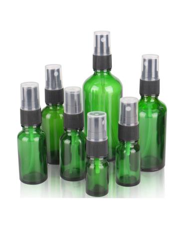 1 Piece Green Glass Spray Bottles with Mist Sprayer for Refillable Essential Oil Bottles Suitable for Travel Portable Refillable Makeup (Size : 30ml)