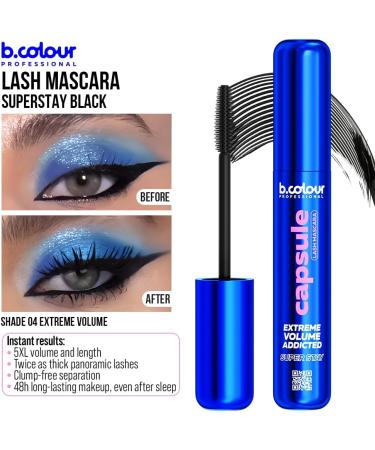 B.COLOUR PROFESSIONAL Super resistant black mascara / 04 Extreme volume CAPSULE - Buy Online on GoSupps.com