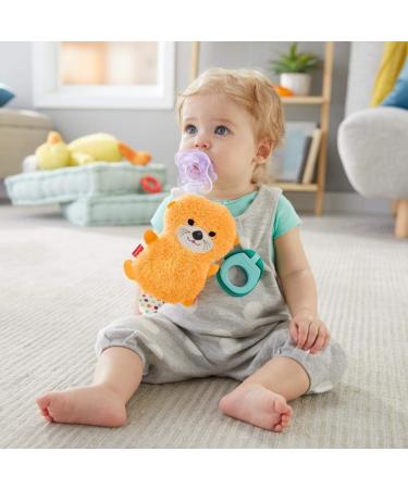 Fisher-Price Clipimals Otter Pacifier with Clothes Clip - Orange Washable & Cute Baby Accessory for International Shipping - Buy Online on GoSupps.com