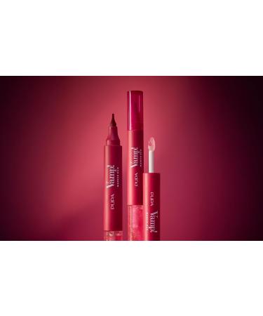 MICYS COMPANY SPA Pupa Vamp Marker Duo lipstick + lip gloss with hyaluronic acid 3in1 for defining filling and coloring lip contouring available in 9 color variants 005 Cherry Granita - Buy Online on GoSupps.com