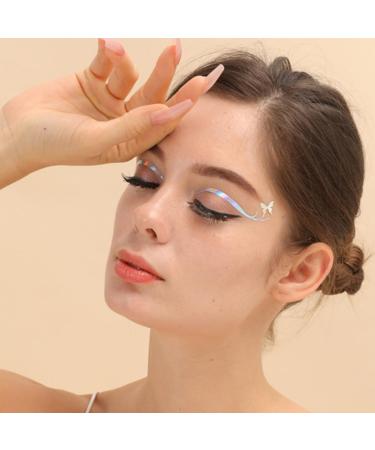 INOOMP Autocollants Temporaires pour Maquillage des Yeux 6 Pcs et toiles Autocollants Adh sifs pour Fard Paupi res Patchs Double Paupi re L gers pour Look et Cosplay - Buy Online on GoSupps.com